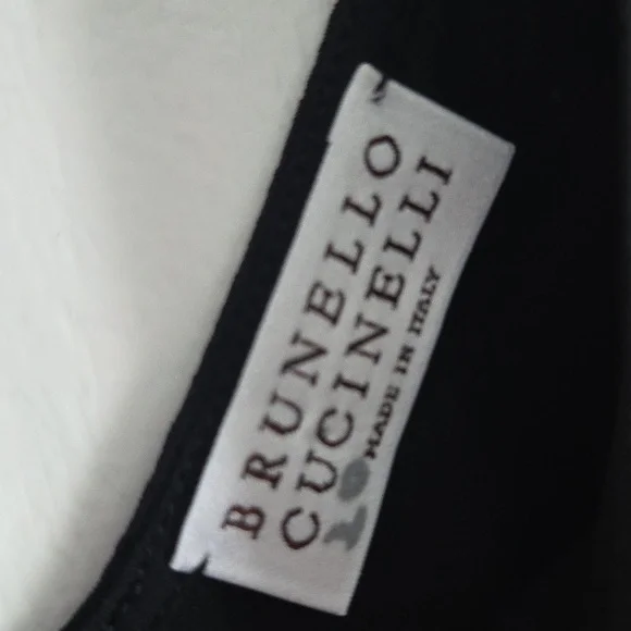 Brunello Cucinelli Black Silk Blouse With Monili Strap - Picture 7 of 14